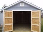 Storage shed replacement doors