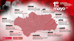 CCOO y UGT se movilizan este Primero de Mayo bajo el lema ‘Derechos, no trincheras. Salarios, vivienda y democracia’