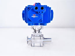 Habonim 1" CF3M Sanitary Ball Valve w/ Compact II Actuator