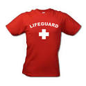 Lifeguard T-Shirt Official Licensed Life Guard Tee Red