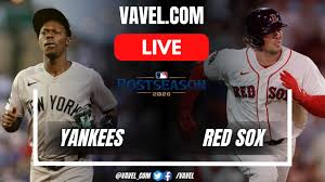 New York Yankees vs Boston Red Sox LIVE Score Updates in MLB Postseason Game