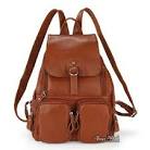 Womens leather rucksack