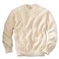 Mens cotton crew neck sweatshirt ribbed