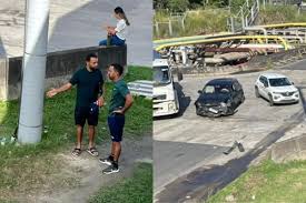 Jogador do Bahia se envolve em acidente e bate carro na Região Metropolitana