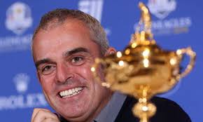 Paul McGinley, who holed the winning putt in 2002, will captain Europe in the Ryder Cup at Gleneagles in 2014. Photograph: Ross Kinnaird/Getty Images - Paul-McGinley-with-the-Ry-008