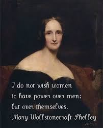 I do not wish women to have power over men; but over themselves ... via Relatably.com