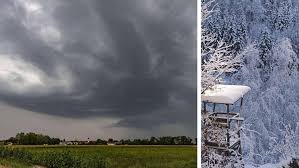 DWD-Warnung für zahlreiche Kreise: Regen und Gewitter in Bayern – Schneefallgrenze sinkt — Merkur