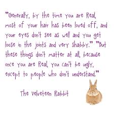 Love the velveteen rabbit :) | Memes | Pinterest | The Velveteen ... via Relatably.com