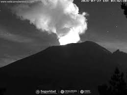 Popocatépetl: Se detectaron 43 exhalaciones de baja intensidad, acompañadas de vapor de agua y otros gases volcánicos