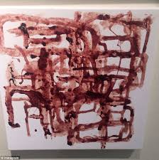 Résultat de recherche d'images pour "donald trump blood painting"