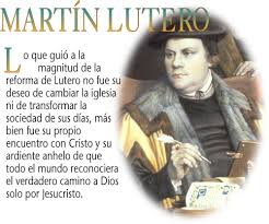 Resultado de imagen de martin lutero y su pensamiento
