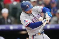 Rangers Rockies Baseball
