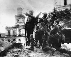 Image of Polish soldiers defending a position in 1939