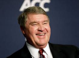 Atlantic Coast Conference Commissioner John Swofford smiles during a news conference to announce the New York ... - 628x471