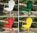 4D Concepts 711Metal Retro Glider : Metal Patio Furniture