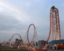 Image of Thunderbolt roller coaster in Coney Island, New York City