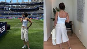Anitta visita estádio da Copa nos EUA antes de show com estrelas