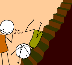 Attēlu rezultāti vaicājumam “falling from stairs”