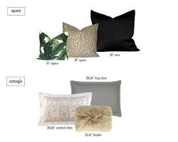 cushions in different shapesの画像