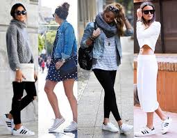 Resultado de imagem para LOOK COM tenis branco feminino