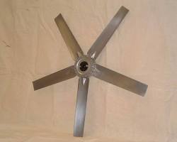 Fan with metal propellers