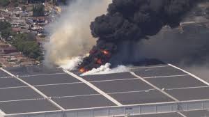 Firefighters battle Boyle Heights commercial building blaze, shelter-in-place orders issued
