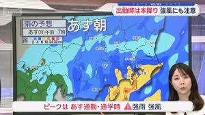 【関東の天気】雨雲接近 あす朝は激しい雨 半袖だと肌寒い あすは羽織るものを