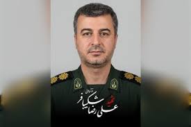 پیکر شهید شکیبافر از شهدای هوا فضای سپاه استان کرمانشاه