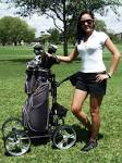 Clever Caddie Motorized Push Cart by Clever Caddie Golf