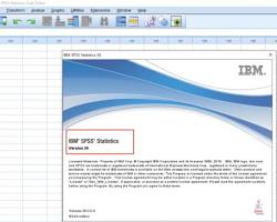 SPSS 26 software