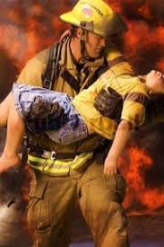 Image result for images of a fireman in a burning building