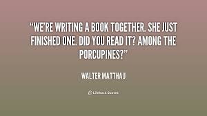 We&#39;re writing a book together. She just finished one. Did you read ... via Relatably.com