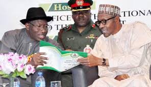 Image result wey dey for goodluck jonathan takes picture with buhari