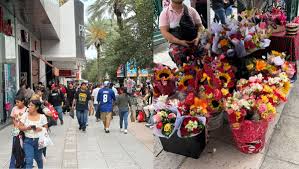 ¡Lleve sus flores! Regios abarrotan Centro de Monterrey previo al Día de las madres