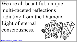 We are all beautiful, unique, multi-faceted reflections radiating ... via Relatably.com