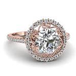 Rose Gold Diamond Engagement Rings Gemvara