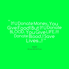 Quotes from Vijay Sak: If U Donate Money, You Give Food! But If U ... via Relatably.com