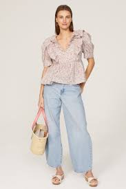 Floral Ruffled Top by English Factory | Rent the Runway