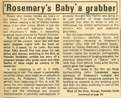 Image result for 1968 newspaper movie ad