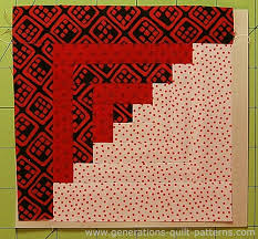 Image result for six inch log cabin quilt block