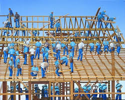 Image result for barn raising