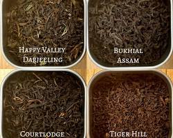 Image of Assam, Darjeeling, and Ceylon teas