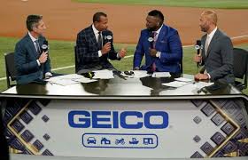 'The Yankees lose!' Big Papi goes all-John Sterling in front of Jeter and 
A-Rod on FOX show