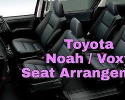Toyota Noah seat arrangementsの画像