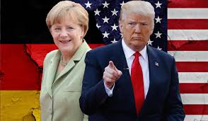 Image result for angela merkel and donald trump