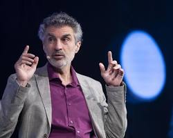 Image of Yoshua Bengio speaking at a conference