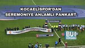 Kocaelispor’dan Seremoniye Anlamlı Pankart: "16 Ocak Basın Onur Günü Kutlu Olsun"