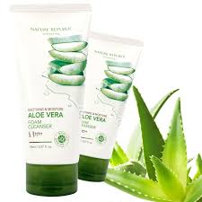 Image result for Aloe vera cleansing foam by Nature Republic