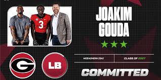 'I love the G': Priority LB Joakim Gouda commits to Georgia over Texas, Florida, Auburn