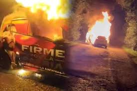 Incineran vehículo de campaña de Abelardo de la Espriella en Norte de Santander